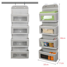 Load image into Gallery viewer, 4-Pockets Over Door Organizer