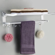 Load image into Gallery viewer, Bathroom shelf towel rack