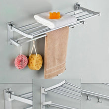 Load image into Gallery viewer, Bathroom shelf towel rack