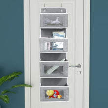 Load image into Gallery viewer, 4-Pockets Over Door Organizer