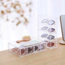 Load image into Gallery viewer, Acrylic 4 Drawers Glasses Organizer