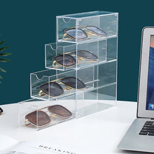 Load image into Gallery viewer, Acrylic 4 Drawers Glasses Organizer