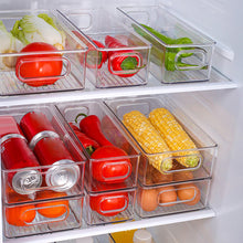Load image into Gallery viewer, Stackable fridge organizer bins for kitchen storage