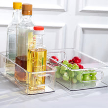 Load image into Gallery viewer, Stackable fridge organizer bins for kitchen storage