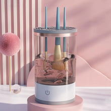 Laden Sie das Bild in den Galerie-Viewer, Electric makeup brush cleaner with brushes