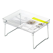 Load image into Gallery viewer, Transparent foldable kitchen shelf riser