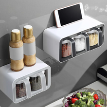Load image into Gallery viewer, Wall spice box with phone on top