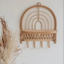 Load image into Gallery viewer, Retro Rattan Wall Shelf
