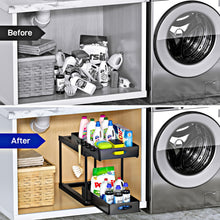 Laden Sie das Bild in den Galerie-Viewer, MessFree® Under Sink Dual Sliding Organizer