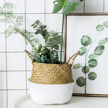 Load image into Gallery viewer, Wicker Foldable Planter Basket