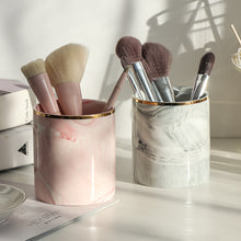 Load image into Gallery viewer, Marble Brush Holder