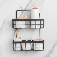 Load image into Gallery viewer, Space-saving wooden shelf for bathroom, kitchen, and bedroom