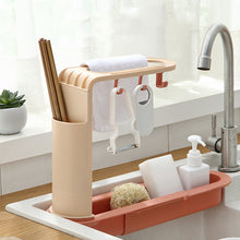 Load image into Gallery viewer, Sink Retractable Drain Storage Rack