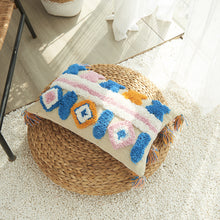 Load image into Gallery viewer, Geometric Shapes Tufted Pillow Cover