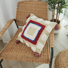Load image into Gallery viewer, Geometric Shapes Tufted Pillow Cover