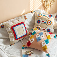 Load image into Gallery viewer, Geometric Shapes Tufted Pillow Cover