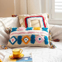 Load image into Gallery viewer, Geometric Shapes Tufted Pillow Cover
