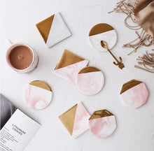 Load image into Gallery viewer, Golden Marble Coaster