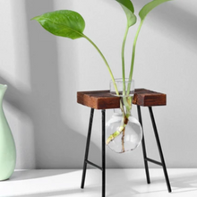 Load image into Gallery viewer, Vintage Wooden Vase Stand