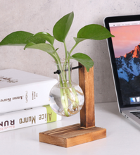Load image into Gallery viewer, Vintage Wooden Vase Stand