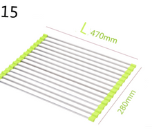 Laden Sie das Bild in den Galerie-Viewer, MessFree® Roll-Up Stainless Steel Sink Rack