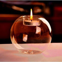 Load image into Gallery viewer, Spherical Glass Candle Holder