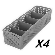 Load image into Gallery viewer, 5 Cells Plastic Stackable Organizer