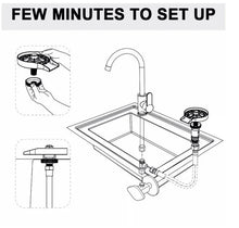 Load image into Gallery viewer, Automatic cup washer for fast glass cleaning at the sink