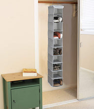 Load image into Gallery viewer, 10-Tiered Hanging Closet Organizer