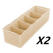 Load image into Gallery viewer, 5 Cells Plastic Stackable Organizer