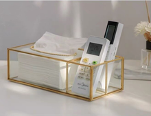 Load image into Gallery viewer, Golden Luxury Tissue Box