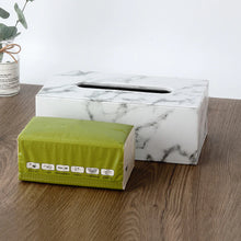 Load image into Gallery viewer, Marble Print Tissue Box