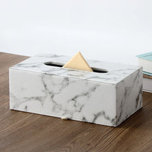 Load image into Gallery viewer, Marble Print Tissue Box