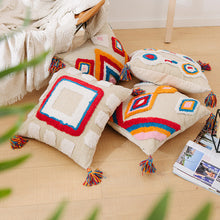 Load image into Gallery viewer, Geometric Shapes Tufted Pillow Cover