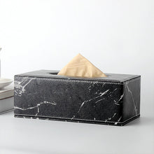Load image into Gallery viewer, Marble Print Tissue Box