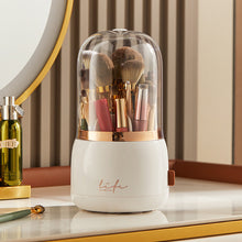 Load image into Gallery viewer, Rotating makeup brush holder for easy cosmetic storage