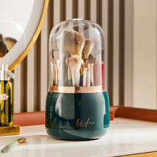Load image into Gallery viewer, Rotating makeup brush holder for easy cosmetic storage