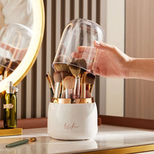 Load image into Gallery viewer, Rotating makeup brush holder for easy cosmetic storage