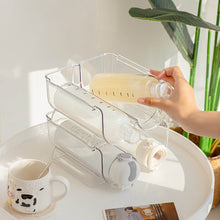 Load image into Gallery viewer, Transparent fridge bottle organizer for neat storage