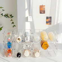 Load image into Gallery viewer, Stackable bottle rack for organizing water and wine bottles7