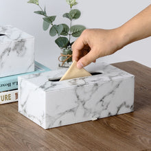 Load image into Gallery viewer, Marble Print Tissue Box