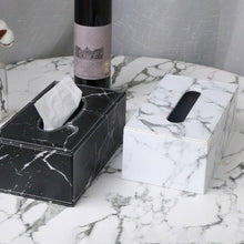Load image into Gallery viewer, Marble Print Tissue Box