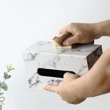 Load image into Gallery viewer, Marble Print Tissue Box