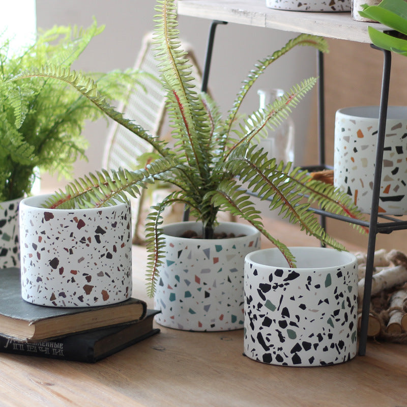 terrazzo planter pot Terrazzo Pots