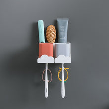 Laden Sie das Bild in den Galerie-Viewer, Cloud toothbrush holder with two cups