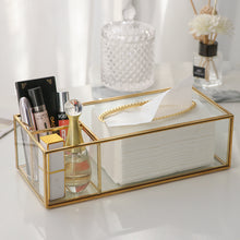 Load image into Gallery viewer, Golden Luxury Tissue Box