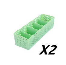 Load image into Gallery viewer, 5 Cells Plastic Stackable Organizer