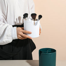 Load image into Gallery viewer, Holding a white makeup brush holder