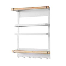 Load image into Gallery viewer, White magnetic fridge storage rack