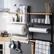 Load image into Gallery viewer, Black and white magnetic fridge racks